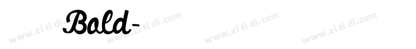 字魂冰美式家族 Bold字体转换